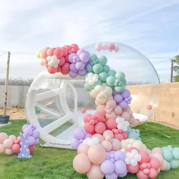 Transparent Inflatable Bubble Tent 100% PVC Bubble House With Blower