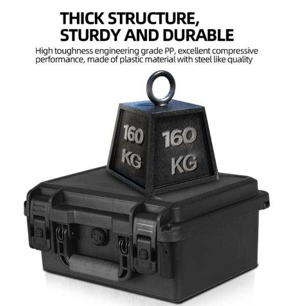 EM-3325 IP67 Waterproof Tool Box 362x310x174mm Shockproof Case