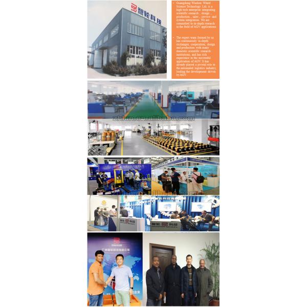 Double Support Damper Structure Motor Robot Drive Wheels 210mm