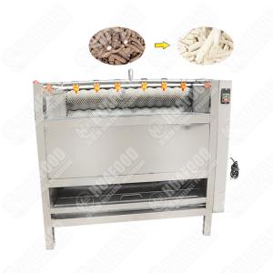 Quality Brush Roller Potato Washing Peeling Machine Apricot Washer Peeler Machine for sale