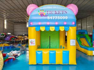 Quality Hot Sale Pavilion Themed PVC 2.5x2.5m Inflatable Advertising Signs Professional Bounce House Blow Up Jump House for sale