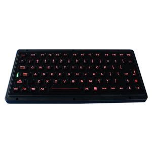Quality Black titanium vandal proof ruggedized keyboard with industrial backlight for sale
