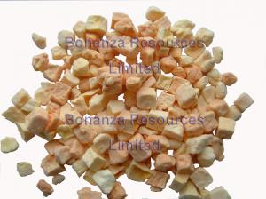 China Qaulified Fruit Dices Freeze Dried Papaya Granule Natural food ingredient on sale