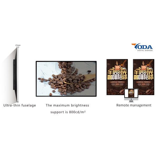 Indoor 32-inch Ultra Thin Touch Screen Advertising Displays HD Digital Signage