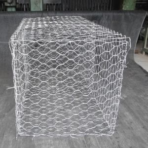 Quality 3.05mm Diameter HDG 60x80mm Woven Gabion Baskets for sale