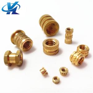 Quality Round threaded brass insert cnc nuts blind 8mm knurled nut m3 m4 m6 m8 m10 42mm brass thread insert nut for sale