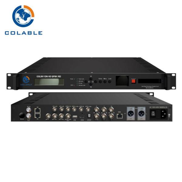 Buy Decryption DVB S2 Professional IRD Satellite Receiver With HDMI SDI CVBS Output at wholesale prices