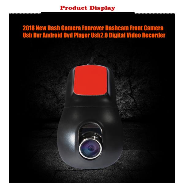 FCC G-sensor Car DVR Dash Cam Front , Android USB2.0 Digital Video Recorder