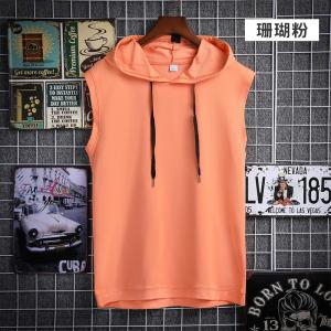China Breathable Red Sleeveless Hoodie on sale