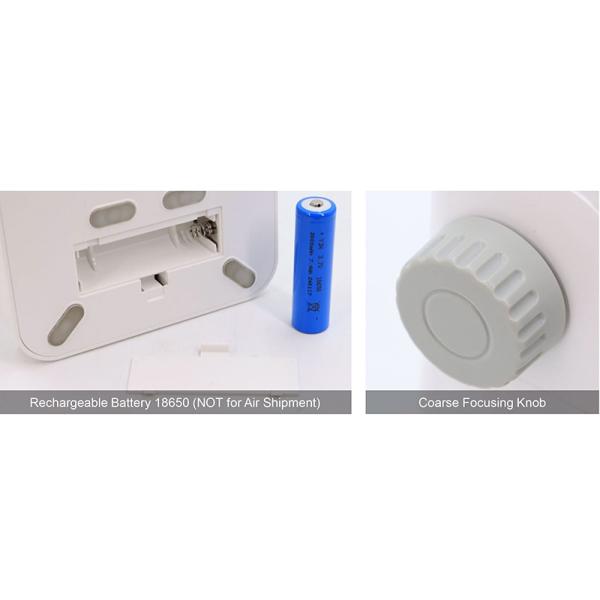 OPTO EDU A33.5130 Rechargeable Microscope With 7'' Display TF Card And Multi-Output Options