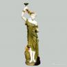 Brown Marble Stone Carving Sculpture The Beauty Girl Shaped Stone Statues for sale