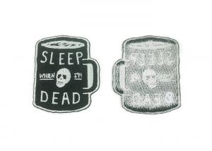 Quality Clothes Iron On Embroidery Patches For Jackets , Embroidered Sew On Custom Badges for sale