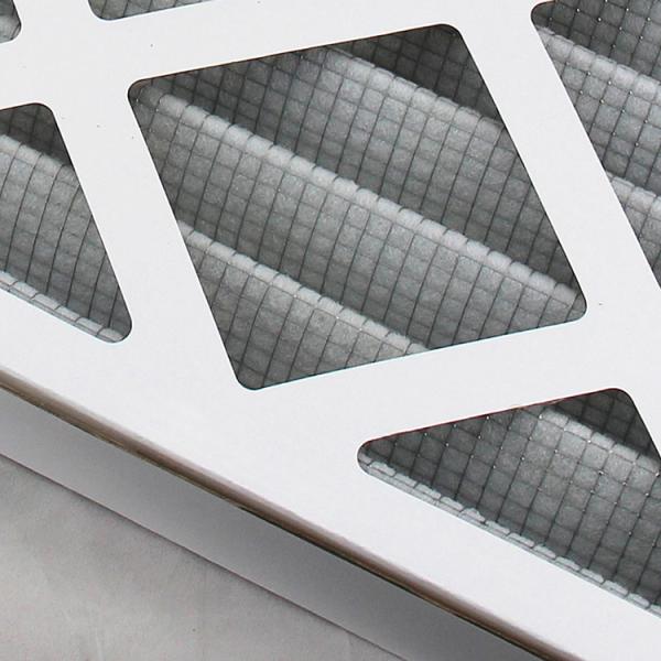 Cardboard Frame Flat Panel Air Filter , Commercial HVAC Filters G4 Efficiency