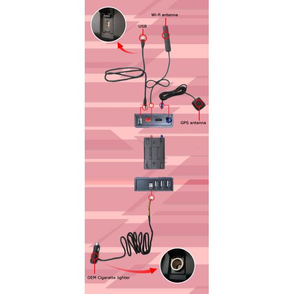 12VDC Carplay Multimedia Video Interface 4GB RAM For Volkswagen Skoda Seat Car