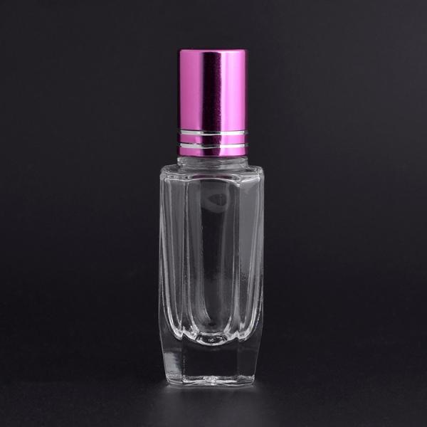 Aluminum Cap Refillable Rollerball Perfume Bottle Matte Surface Handling