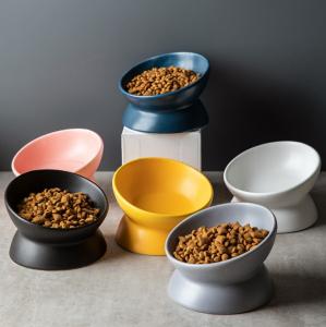 China Single Raised Dog Feeder Raised Ceramic Dog Bowls on sale
