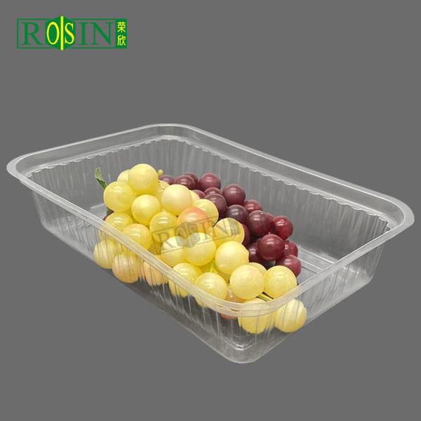 Buy 1000ml Disposable Plastic Container Rectangular For Vegetables And Fruits at wholesale prices