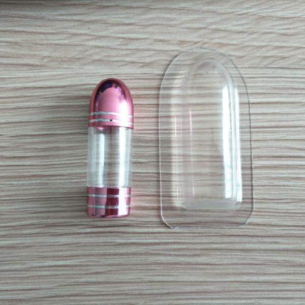 Bullet Shape Empty Capsule Shells 44mm Rhino 69 Clear Plastic Pill Bottles
