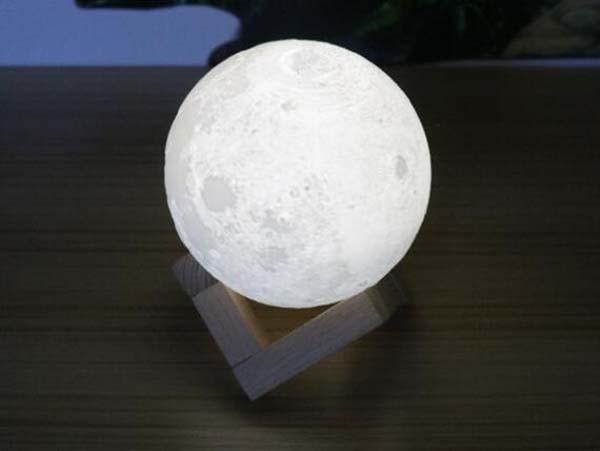 Buy USB Rechargeable Touch Sensor 3D Printing LED Moon Night With Brightness Adjustment at wholesale prices