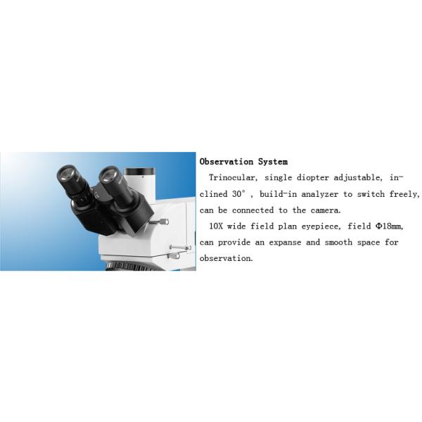 Trinocular Upright Reflected Digital Metallurgical Microscope with Polarizer Device