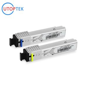 Quality 155M SFP Single SC 80km 1310/1550nm DDM optical Transceiver Module ZTE/Cisco/Huawei/HPE/Aruba/Mikrotik for sale