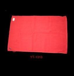 Quality 100% Cotton Golf Towel in Red Color with Hook as Yt-1313 for sale