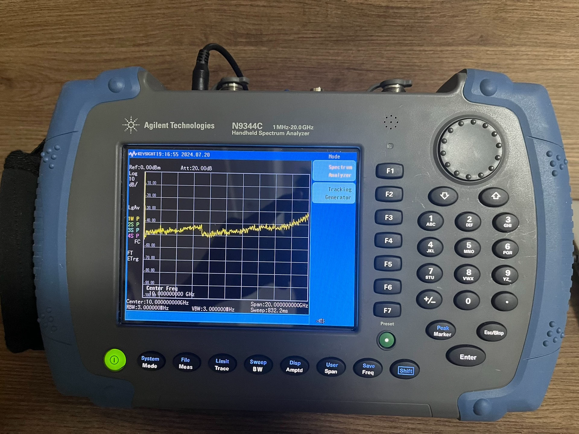 20 GHz Handheld RF Spectrum Analyzer Agilent Keysight N9344C