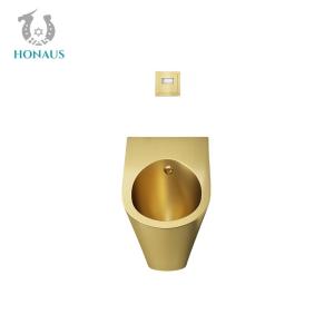 China Customizable Gold Stainless Steel Male Toilet Urinal Wall Mounted Waterless Sensor on sale