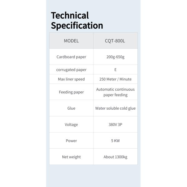 Automatic Aluminum Foil And Tin Foil Packaging Box Gluing Machine CQT-800