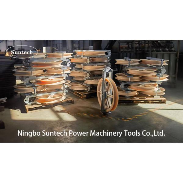 Pilot Wire Bundled Nylon Sheave 508x75MM Conductor Stringing Pulley Block