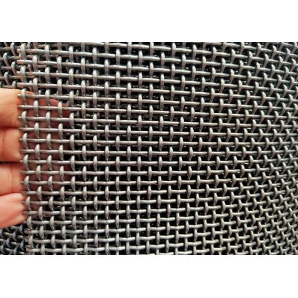 SS304 Plain Crimped Wire Mesh Fence Carbon Steel Mining Screen Mesh
