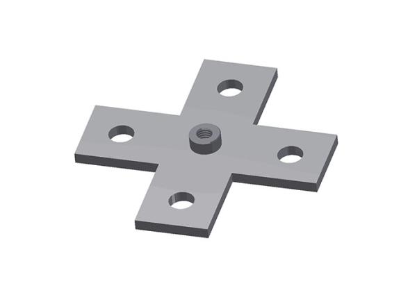 Buy Flat Fitting Cross Plate With Nut For Ceiling Grids at wholesale prices
