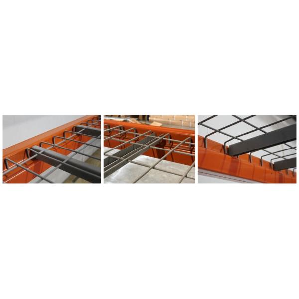 Warehouse Pallet Rack Shelving With Galvanized Wire Mesh Decks For Storage