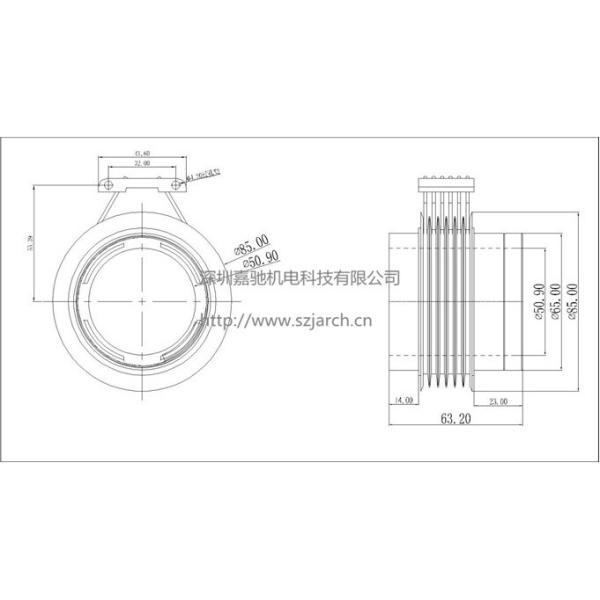 Precise 50.8mm Separate Slip Ring For Centrifuge Test Machine 300Rpm / Min