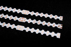 Quality Customizable Double Sided Flexible PCB Board For LED S Type Lamp FPC With White Board for sale