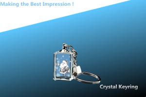 China crystal keychain/crystal keyring/rectangle crystal keyring/rectangular key chain on sale