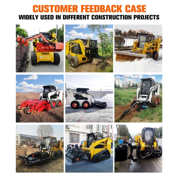 Customizable Hydraulic Motor Skid Steer Loader EURO 5 Certification