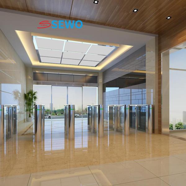 Buy Automatic Speed Gate Turnstile with RFID Card Fingerprint Time Attendance Access Control System at wholesale prices
