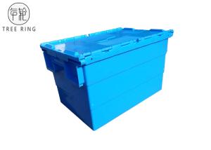 China Hinged-Frame Collapsible Plastic Crates Flat Folded Crates When Not In Use on sale