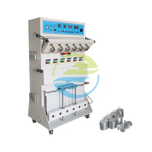 China High Precision Tensile Strength Testing Machine with 6 Stations and 0~40A Load Current for Cable and Wire Testing on sale