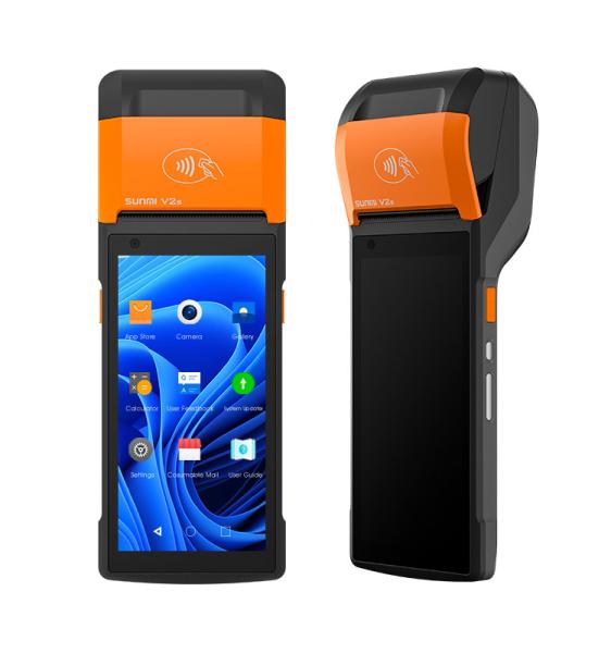 Lottery Store Sunmi V2S Smart POS Payment Terminal QR Code Scanner With Multiple