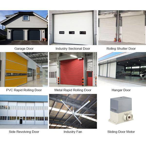 Automatic Rapid PVC Rapid Roller Doors Radar Sensor Customized Color