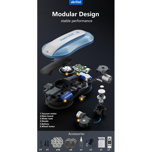 65dB Noise RN2-02 Remote Control Window Cleaner for Indoor and Outdoor Glass Surfaces