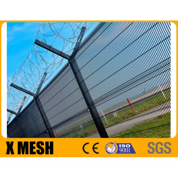 Powder Coated Metal Mesh Fencing 50x200mm Hole For Highway