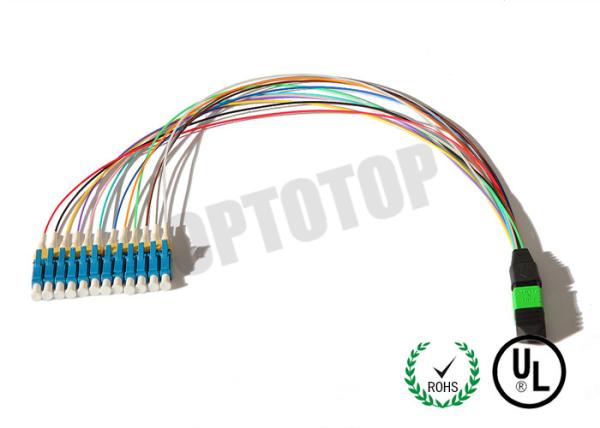 Buy N Core Mpo Fiber Connector  Multimode With SC LC FC Connector , UPC PC APC Polish at wholesale prices