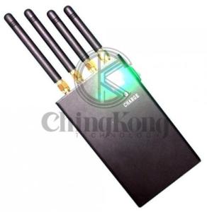 Quality Mini Handheld Portable Jamming Device Mobile Phone Signal Jammer With 4 Antennas for sale