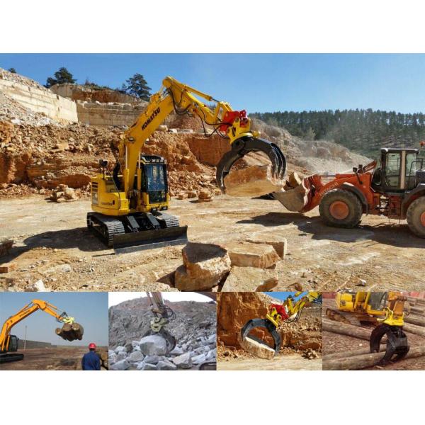 Excavator Rotating Grapple, Hydraulic Grapples Construction Machinery Parts