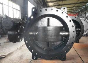 Quality Ductile Iron Eccentric Butterfly Valve / Water Butterfly Valve Size Range DN100 - DN3600 for sale