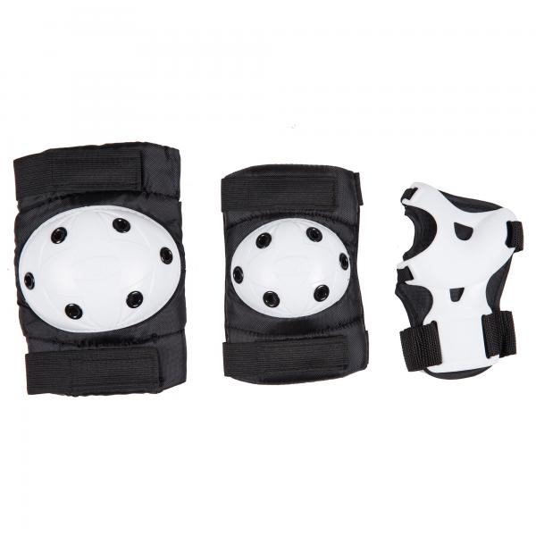 Buy 210D Nylon Fabric PP Cap Kids Roller Skate Pads Black at wholesale prices