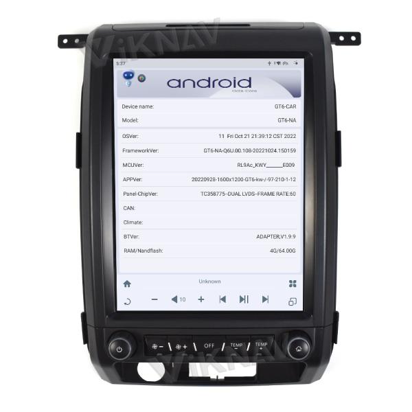 12.1inch Touch Screen Car Radio For Ford F150 2009 - 2012 Android 13 Multimedia Player GPS Navigation Head Unit Carplay